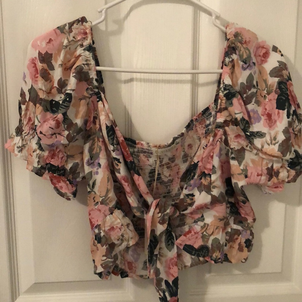 Floral crop top